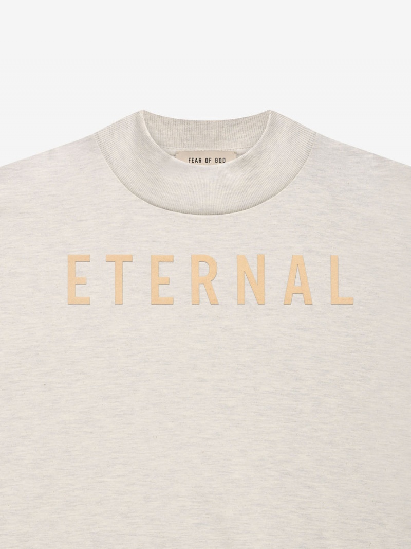 Fear Of God Cotton Ls T-shirt Warm Heather Oatmeal | FOG-SN593334