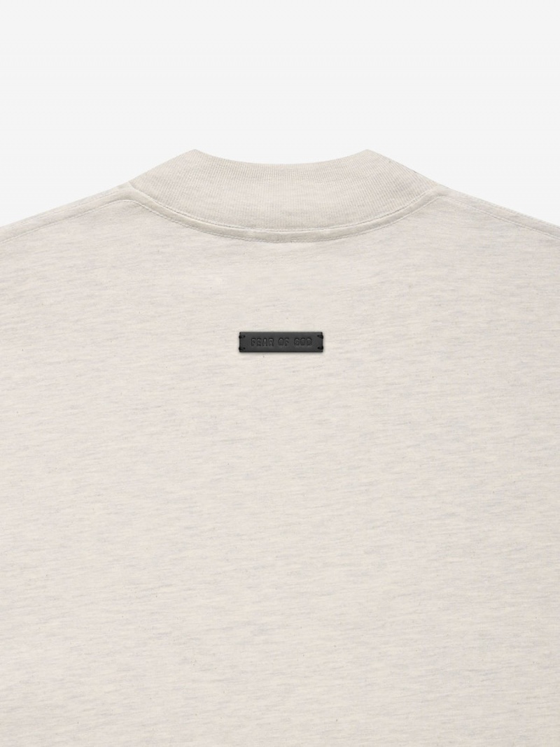 Fear Of God Cotton Ls T-shirt Warm Heather Oatmeal | FOG-SN593334