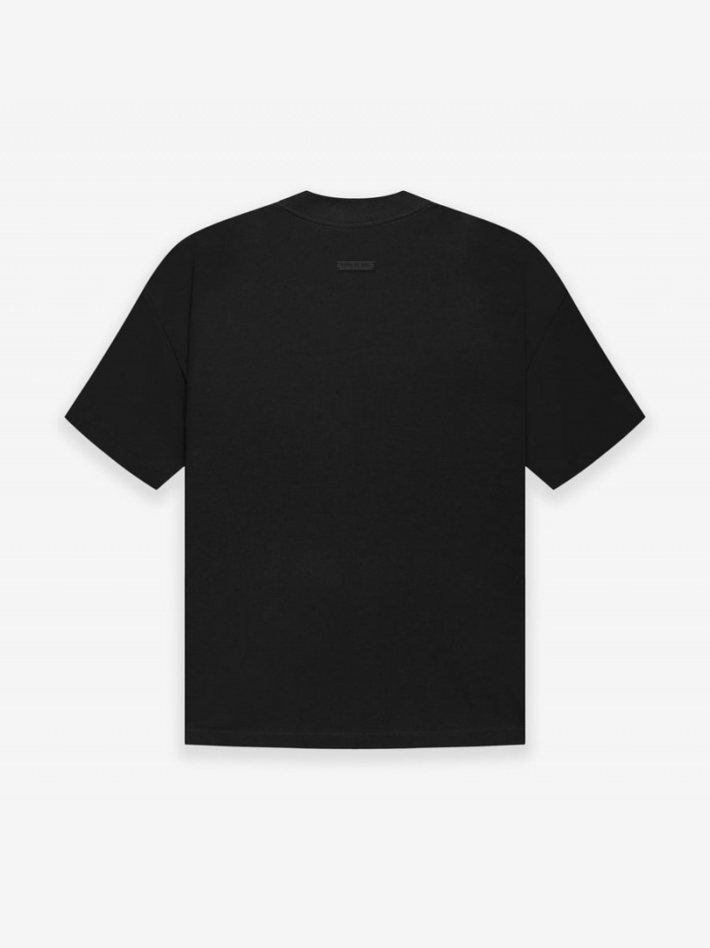 Fear Of God Cotton Ss T-shirt Black | FOG-SN593340