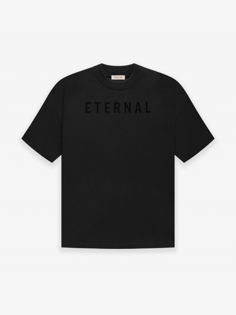 Fear Of God Cotton Ss T-shirt Black | FOG-SN593340