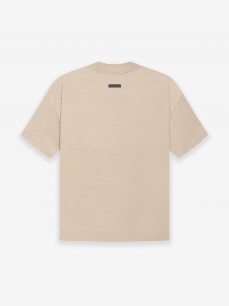 Fear Of God Cotton Ss T-shirt Dusty Beige | FOG-SN593354