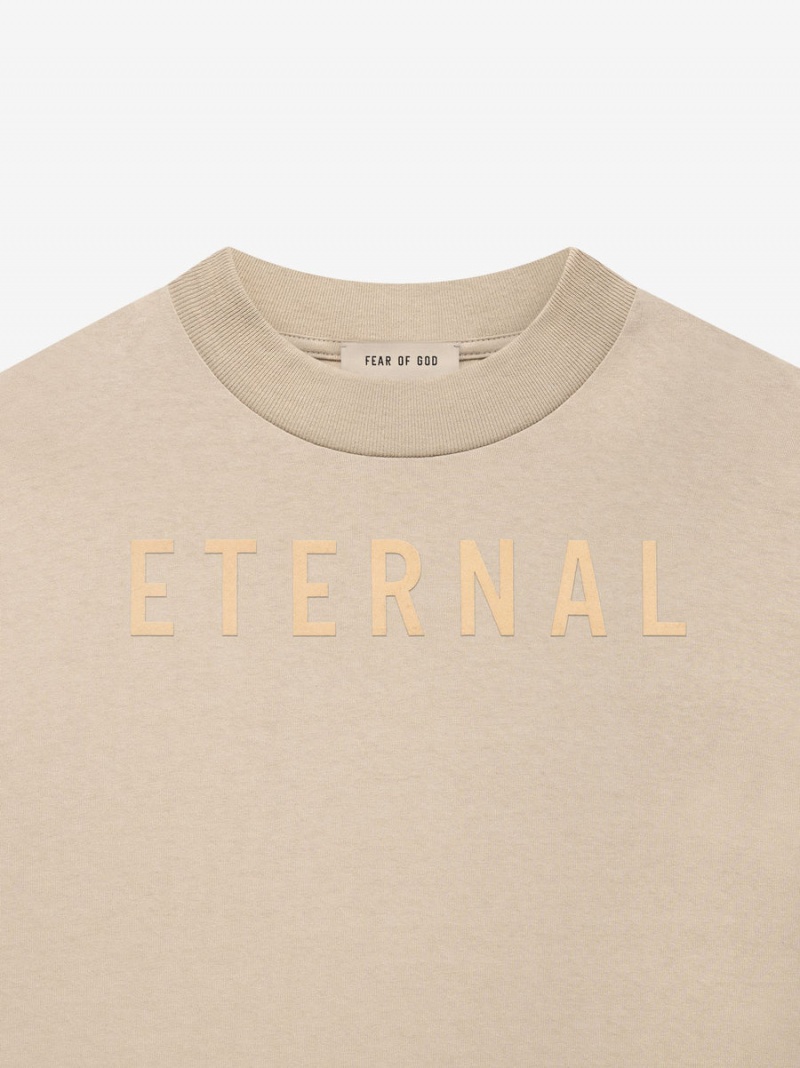 Fear Of God Cotton Ss T-shirt Dusty Beige | FOG-SN593354