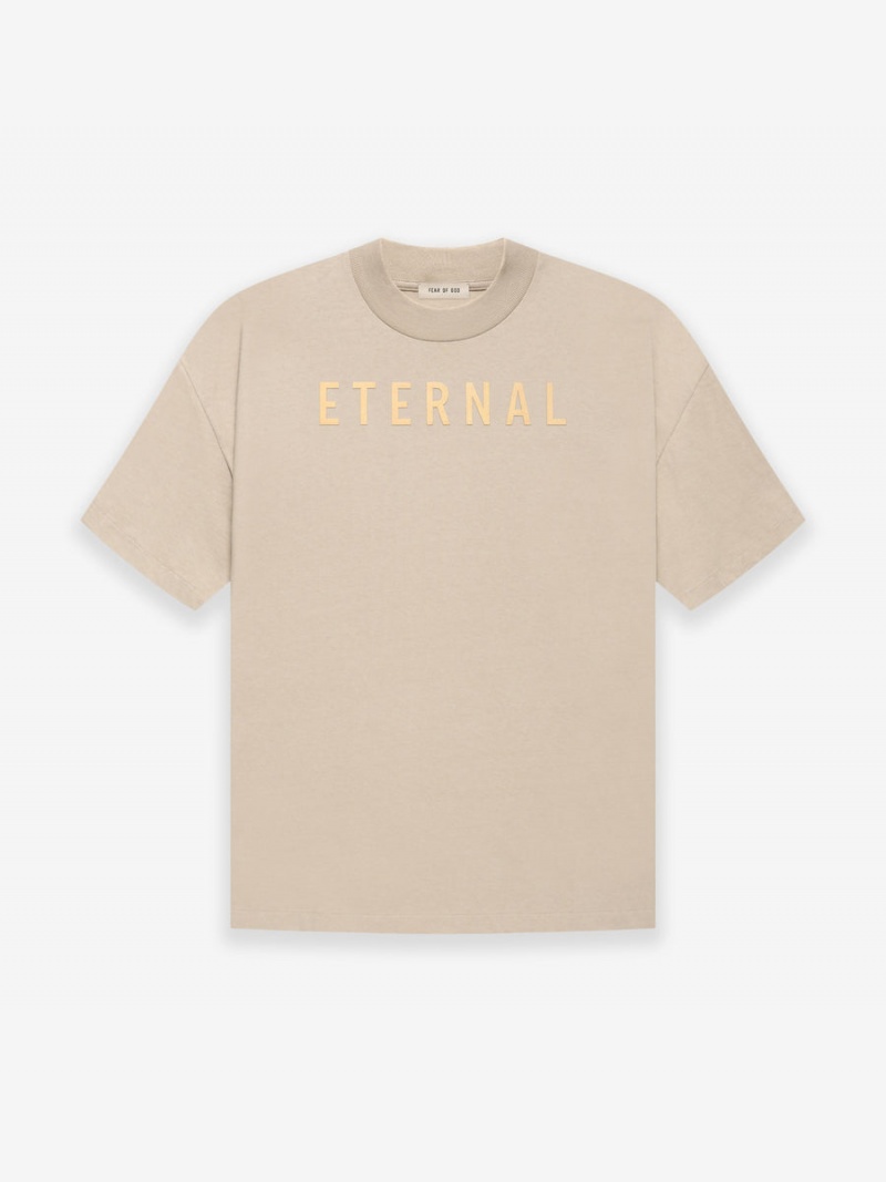 Fear Of God Cotton Ss T-shirt Dusty Beige | FOG-SN593354