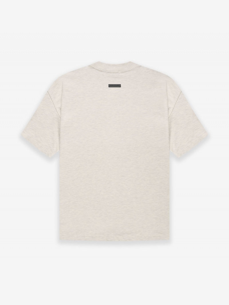 Fear Of God Cotton Ss T-shirt Warm Heather Oatmeal | FOG-SN593332