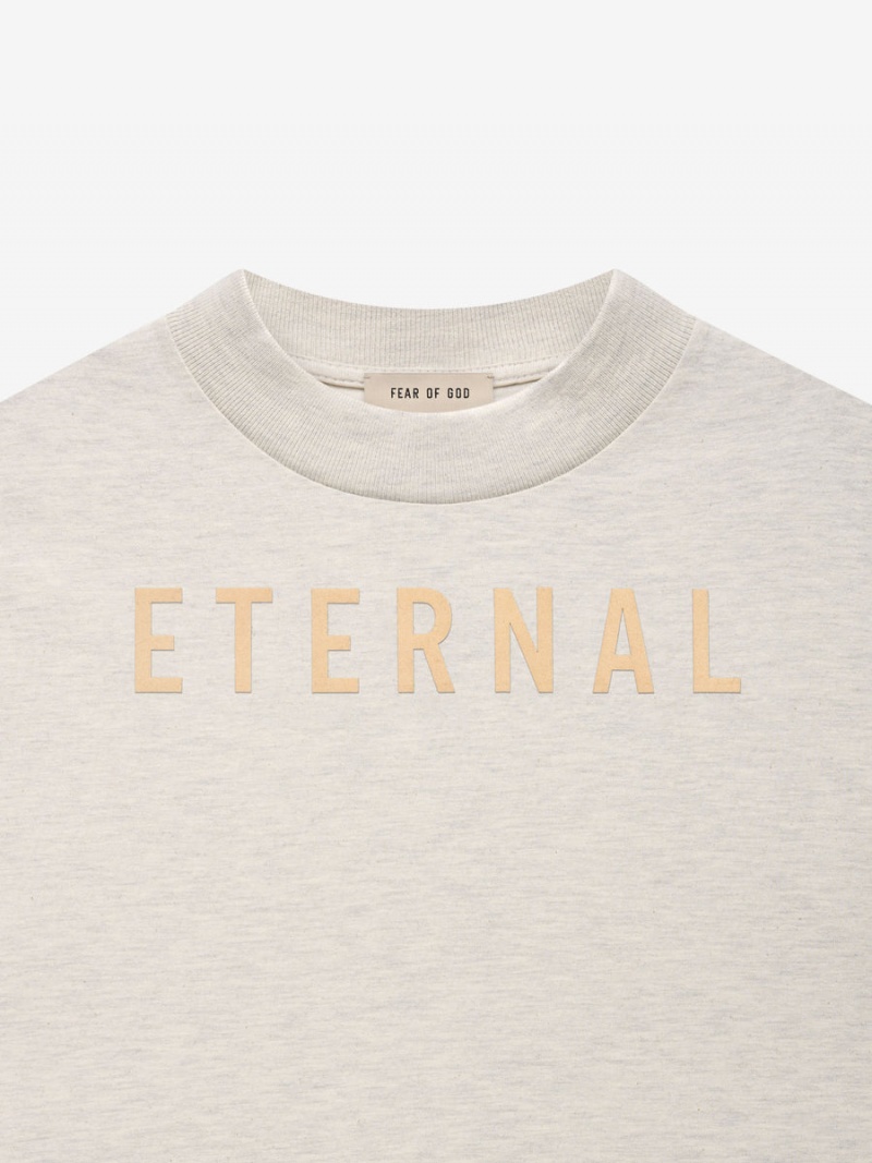 Fear Of God Cotton Ss T-shirt Warm Heather Oatmeal | FOG-SN593332