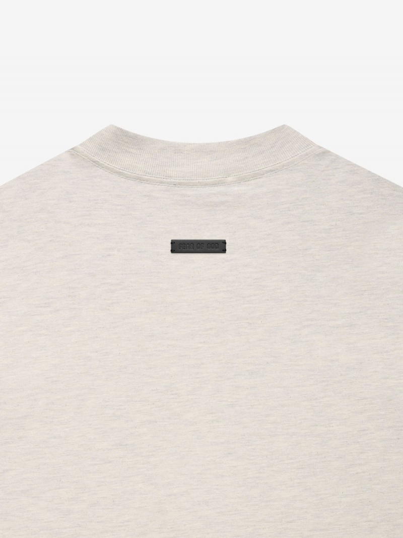 Fear Of God Cotton Ss T-shirt Warm Heather Oatmeal | FOG-SN593332