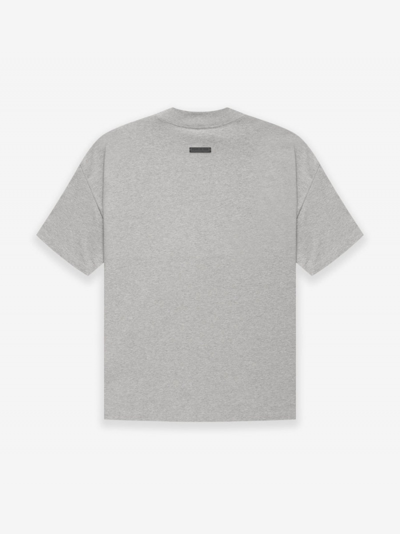 Fear Of God Cotton Ss T-shirt Warm Heather Grey | FOG-SN593351