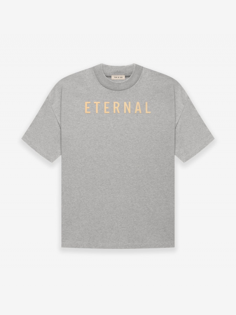 Fear Of God Cotton Ss T-shirt Warm Heather Grey | FOG-SN593351