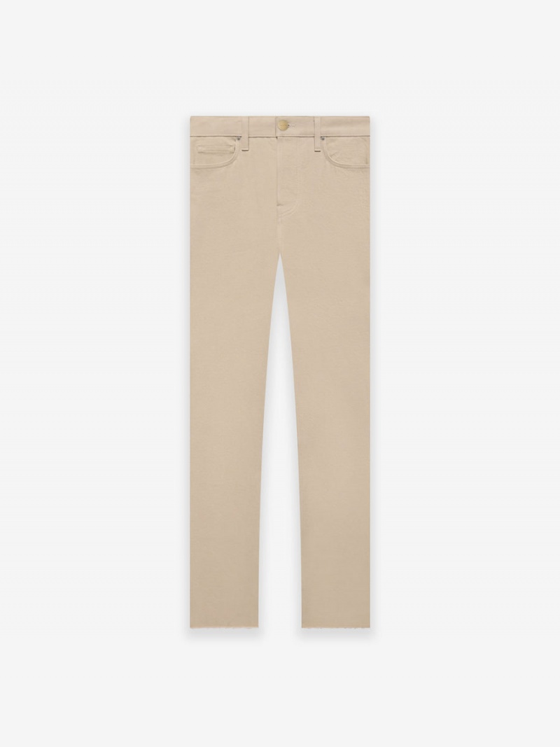 Fear Of God Denim 5 Pocket Dusty Beige | FOG-SN593444