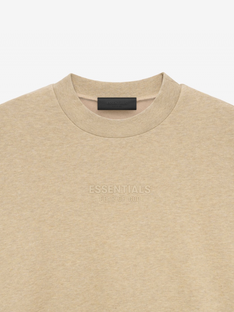 Fear Of God Essentials Crewneck Gold Heather | FOG-SN593551