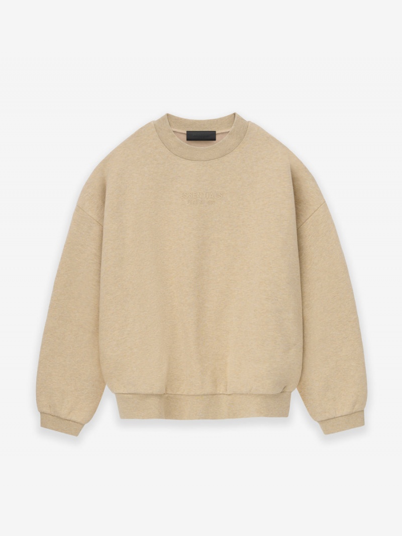 Fear Of God Essentials Crewneck Gold Heather | FOG-SN593551