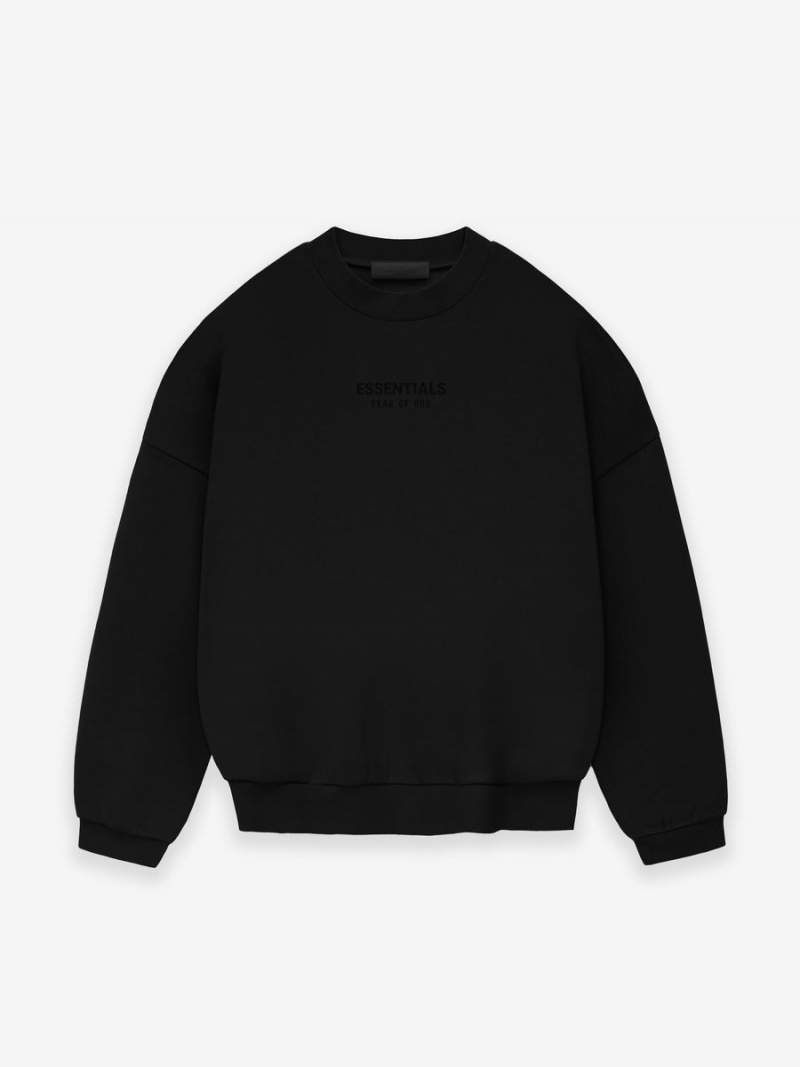 Fear Of God Essentials Crewneck Jet Black | FOG-SN593553