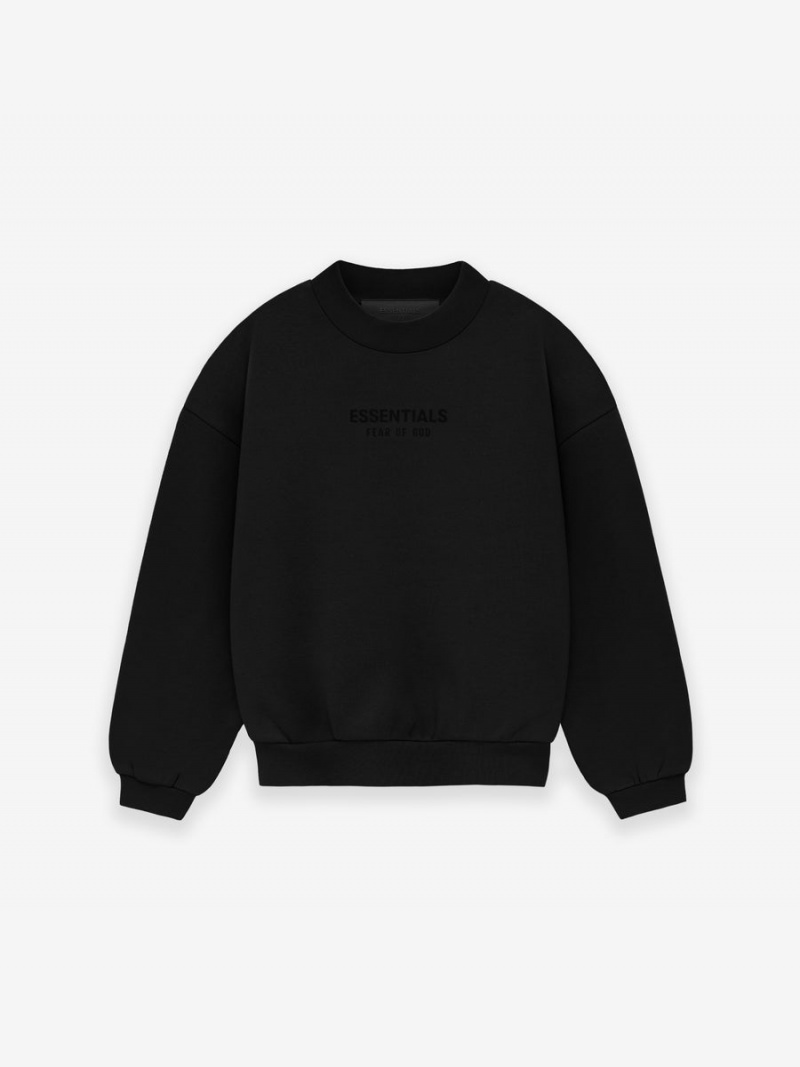 Fear Of God Essentials Crewneck Jet Black | FOG-SN593803