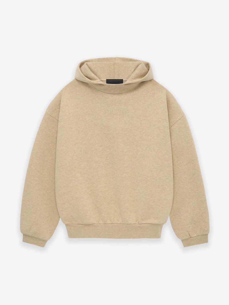 Fear Of God Essentials Hoodie Gold Heather | FOG-SN593558