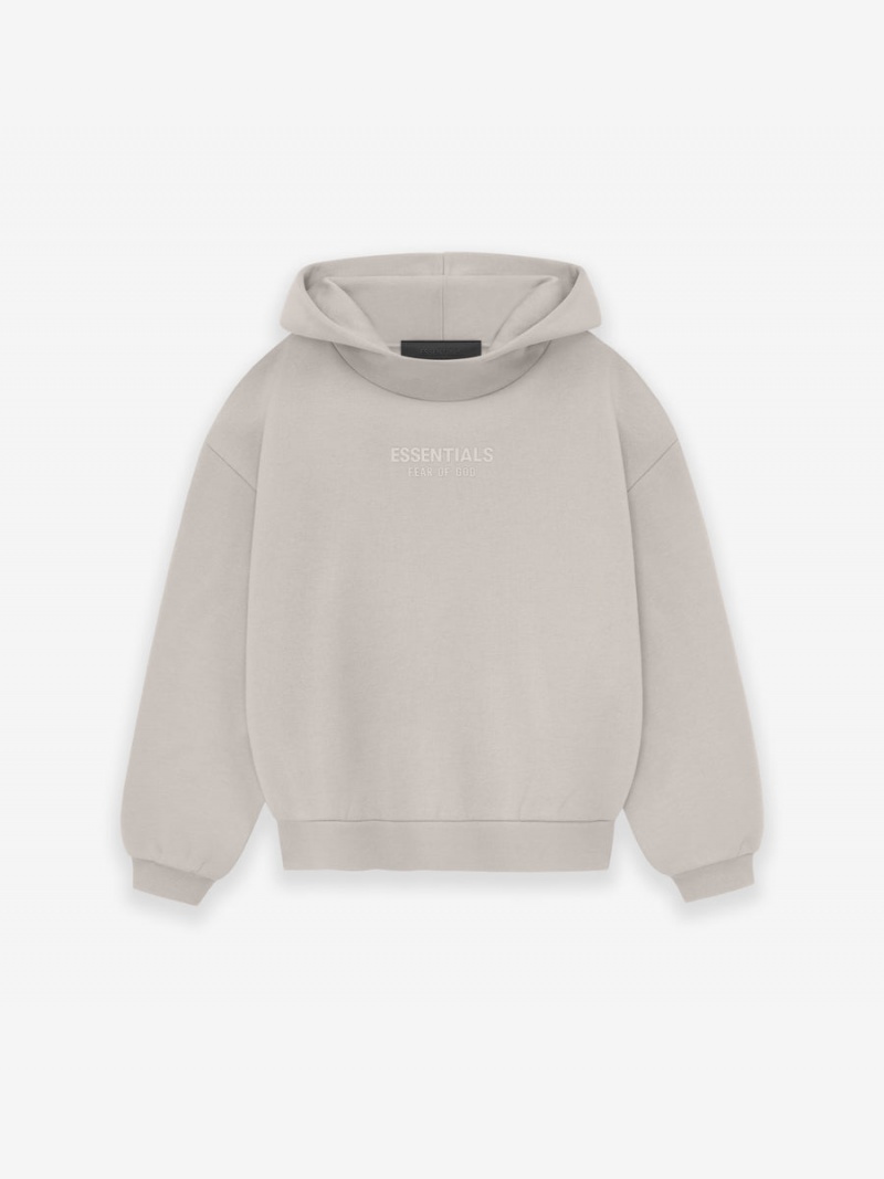 Fear Of God Essentials Hoodie Silver Cloud | FOG-SN593817