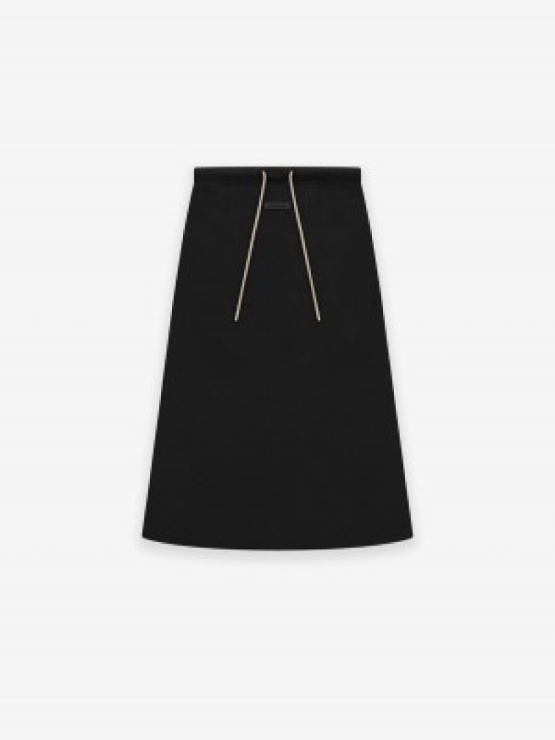 Fear Of God Essentials Jersey Skirt Black | FOG-SN593693