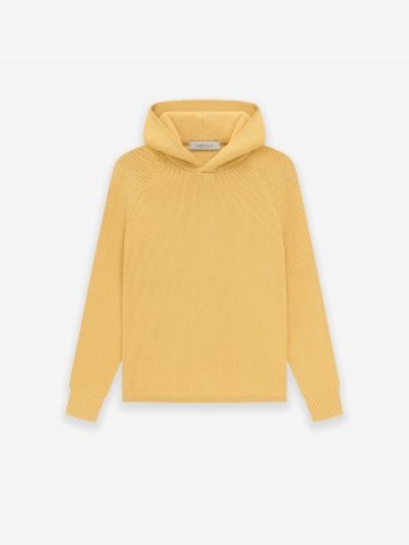 Fear Of God Essentials Knit Hoodie Light Tuscan | FOG-SN593752