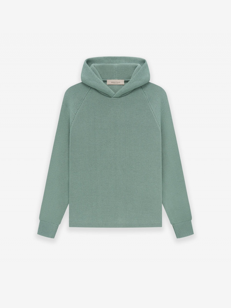 Fear Of God Essentials Knit Hoodie Sycamore | FOG-SN593765