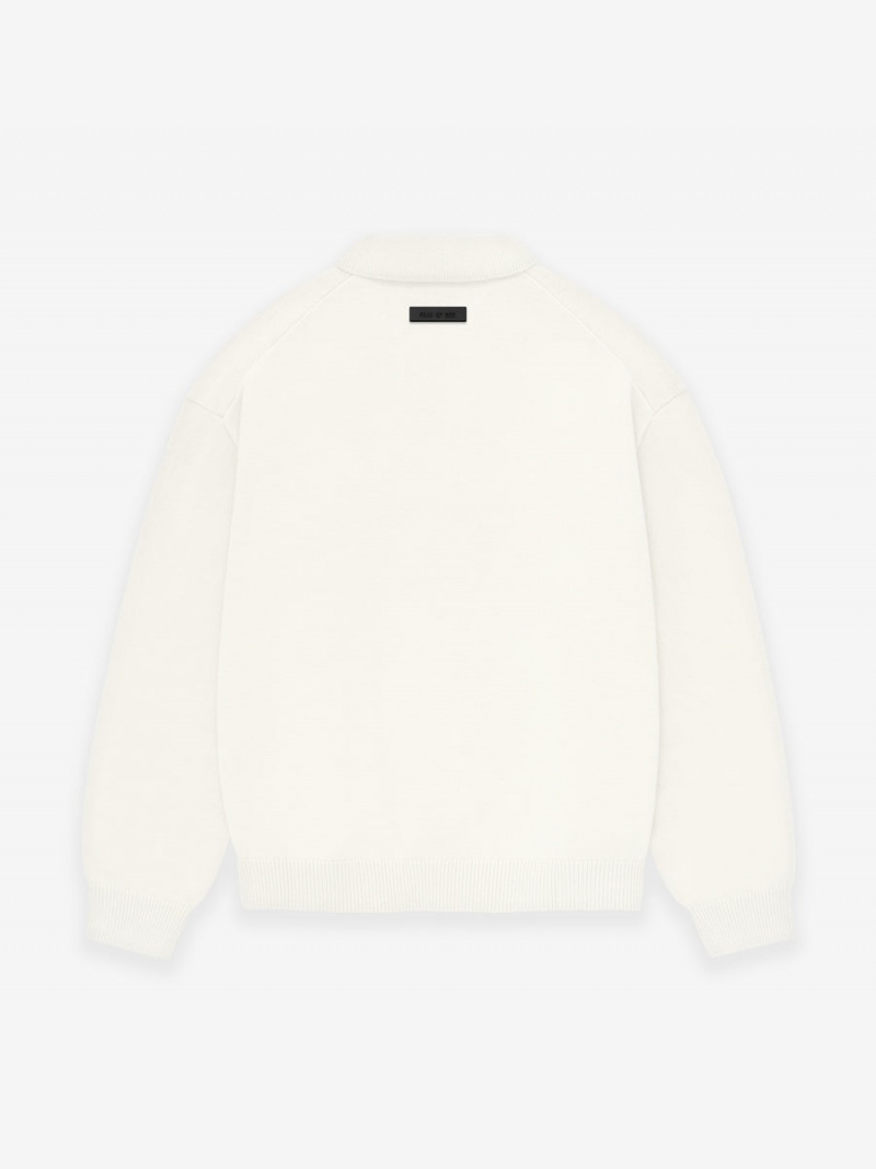 Fear Of God Essentials Knit Polo Cloud Dancer | FOG-SN593568