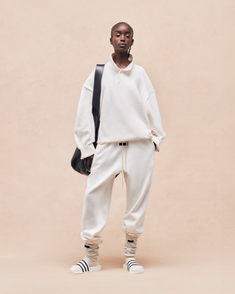 Fear Of God Essentials Knit Polo Cloud Dancer | FOG-SN593568