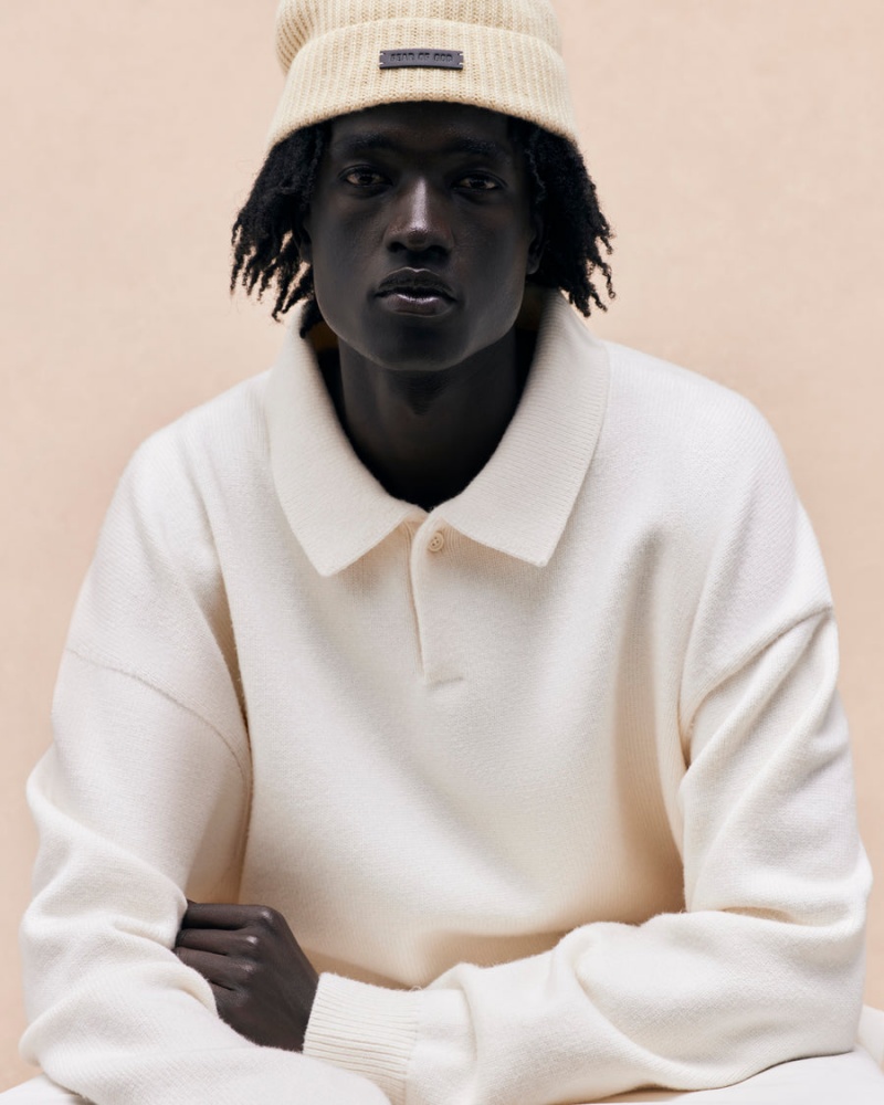 Fear Of God Essentials Knit Polo Cloud Dancer | FOG-SN593568