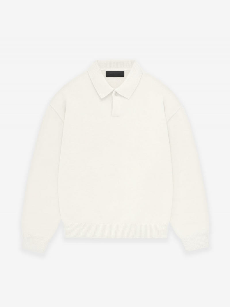 Fear Of God Essentials Knit Polo Cloud Dancer | FOG-SN593568