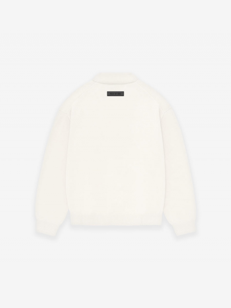 Fear Of God Essentials Knit Polo Cloud Dancer | FOG-SN593818