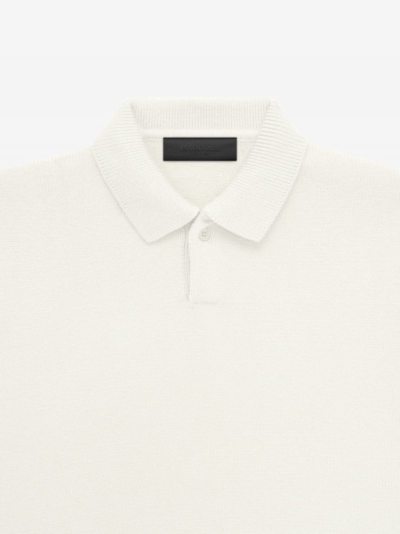 Fear Of God Essentials Knit Polo Cloud Dancer | FOG-SN593818