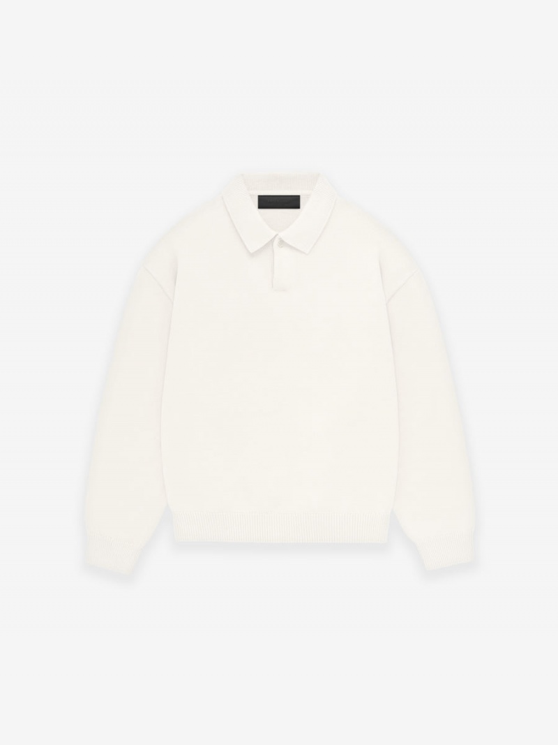 Fear Of God Essentials Knit Polo Cloud Dancer | FOG-SN593818