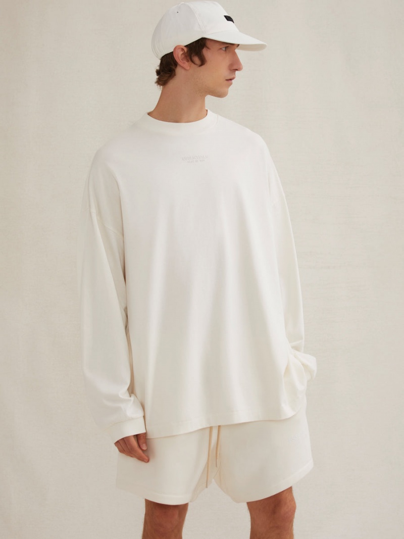 Fear Of God Essentials Ls Tee Cloud Dancer | FOG-SN593547