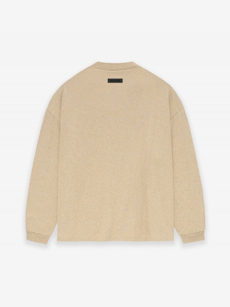 Fear Of God Essentials Ls Tee Gold Heather | FOG-SN593543