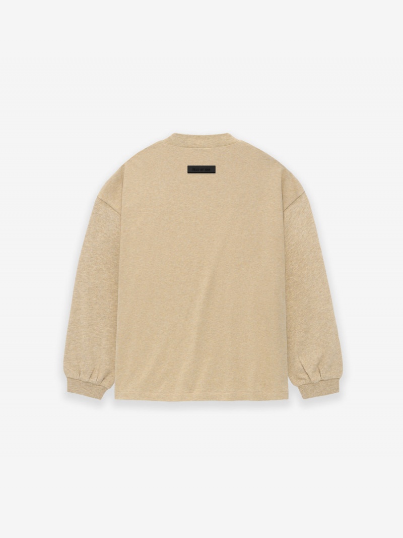 Fear Of God Essentials Ls Tee Gold Heather | FOG-SN593788