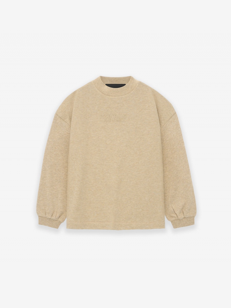 Fear Of God Essentials Ls Tee Gold Heather | FOG-SN593788