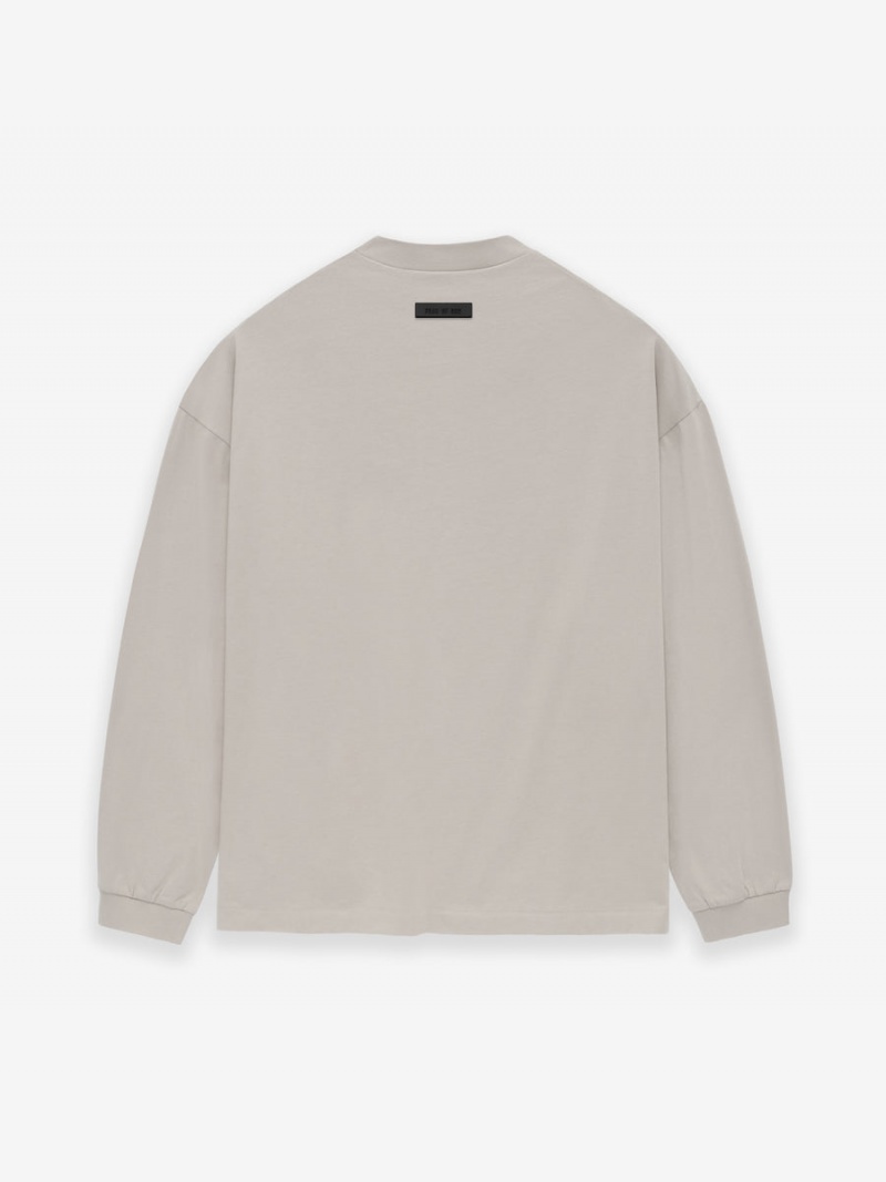 Fear Of God Essentials Ls Tee Silver Cloud | FOG-SN593546