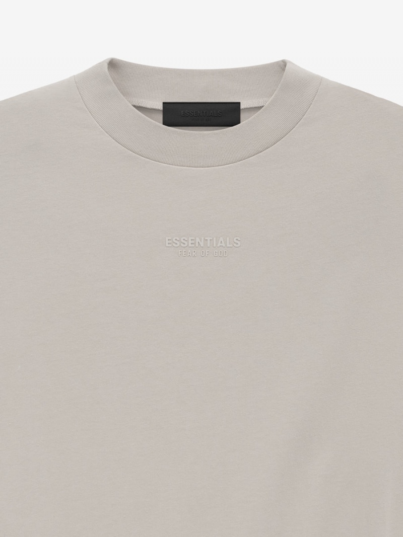 Fear Of God Essentials Ls Tee Silver Cloud | FOG-SN593546