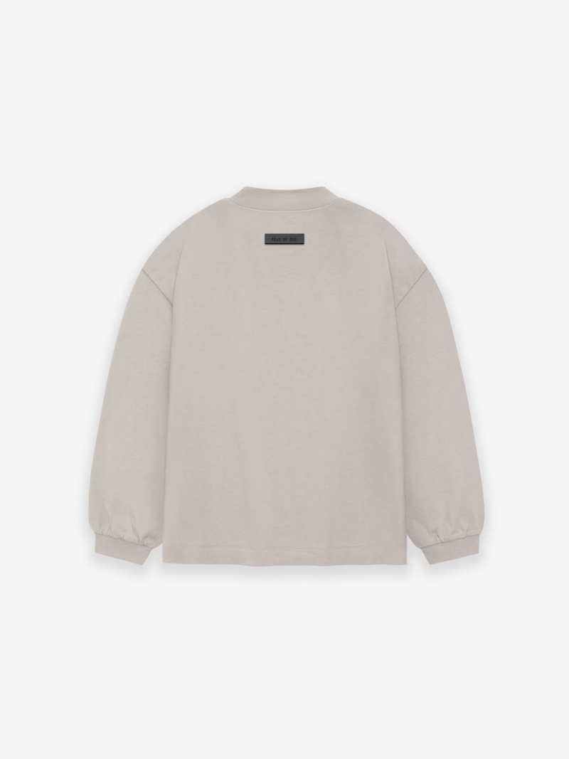 Fear Of God Essentials Ls Tee Silver Cloud | FOG-SN593791