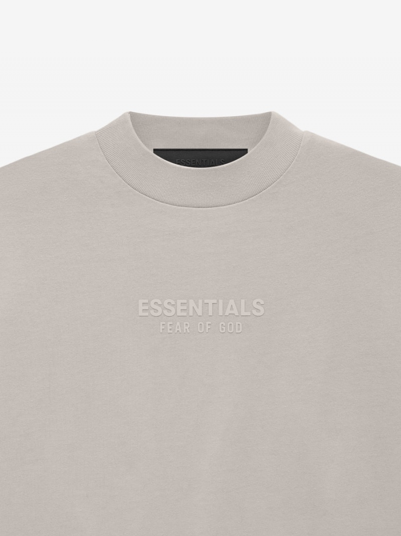 Fear Of God Essentials Ls Tee Silver Cloud | FOG-SN593791