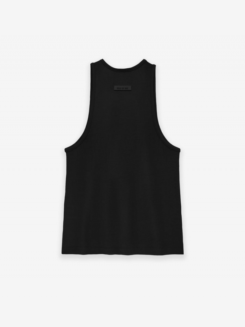 Fear Of God Essentials Tanktop Jet Black | FOG-SN593681