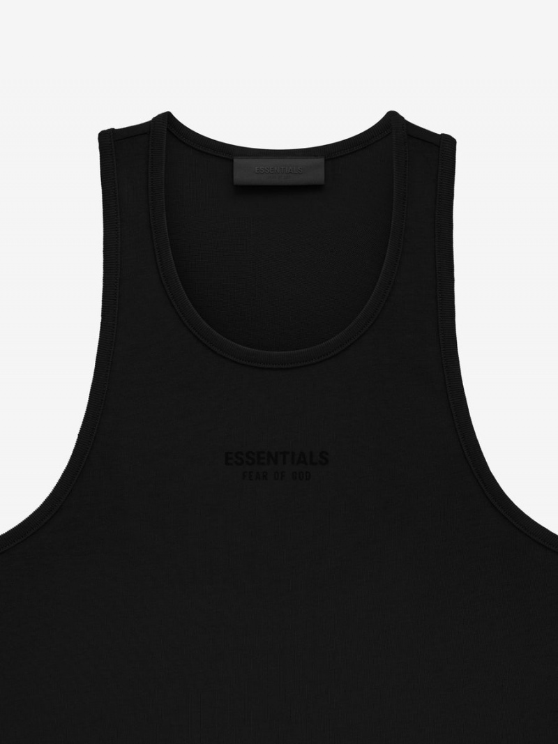 Fear Of God Essentials Tanktop Jet Black | FOG-SN593681