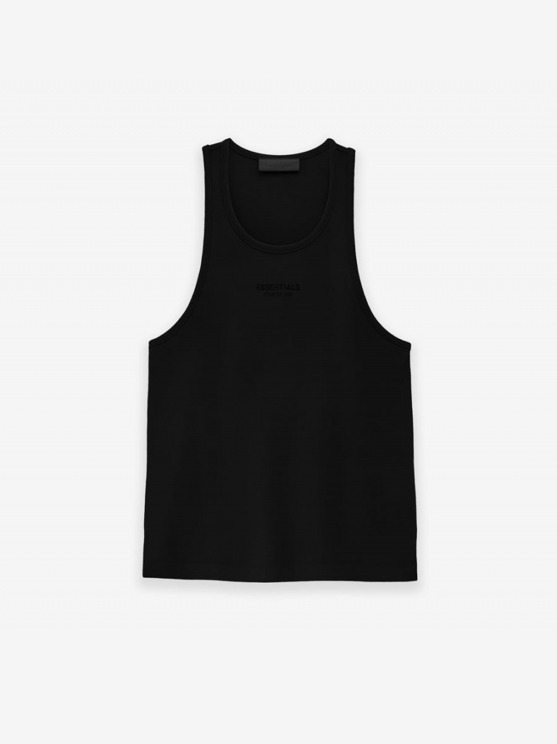 Fear Of God Essentials Tanktop Jet Black | FOG-SN593681