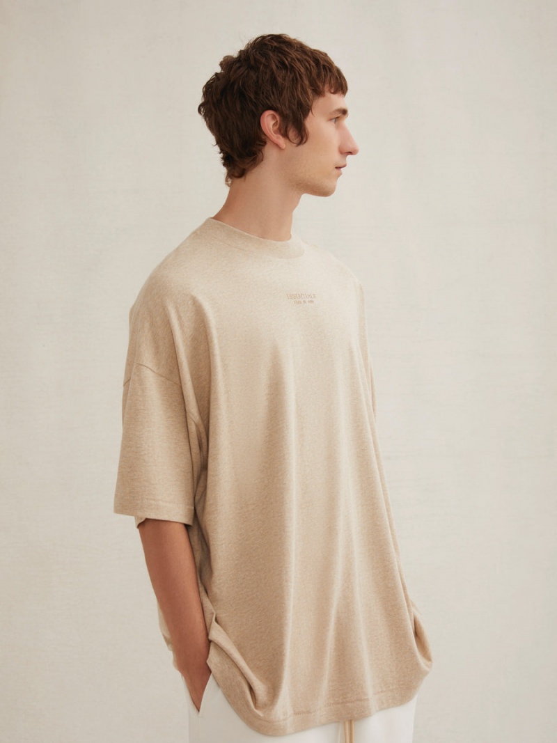 Fear Of God Essentials Tee Gold Heather | FOG-SN593557