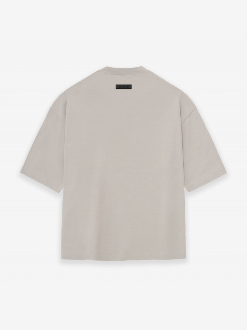 Fear Of God Essentials Tee Silver Cloud | FOG-SN593566