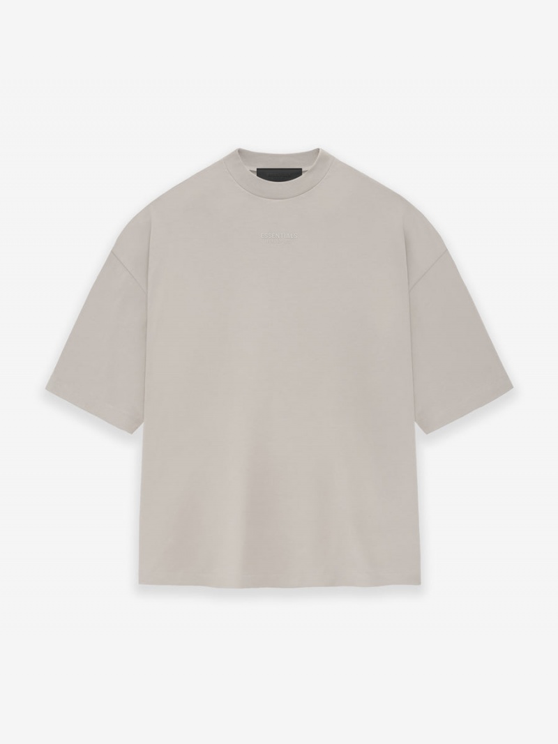 Fear Of God Essentials Tee Silver Cloud | FOG-SN593566