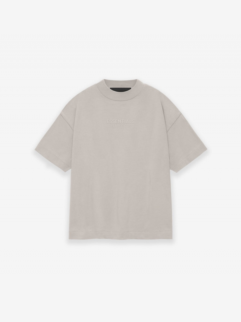 Fear Of God Essentials Tee Silver Cloud | FOG-SN593816