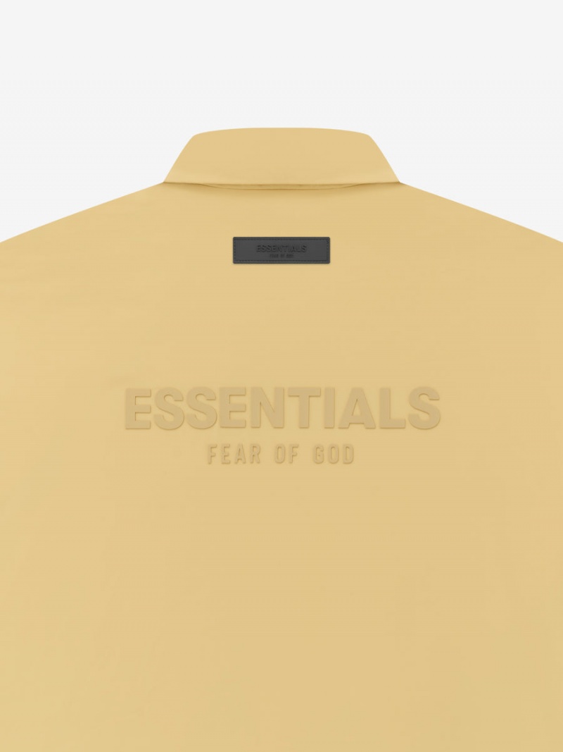 Fear Of God Filled Nylon Shirt Jacket Light Tuscan | FOG-SN593605