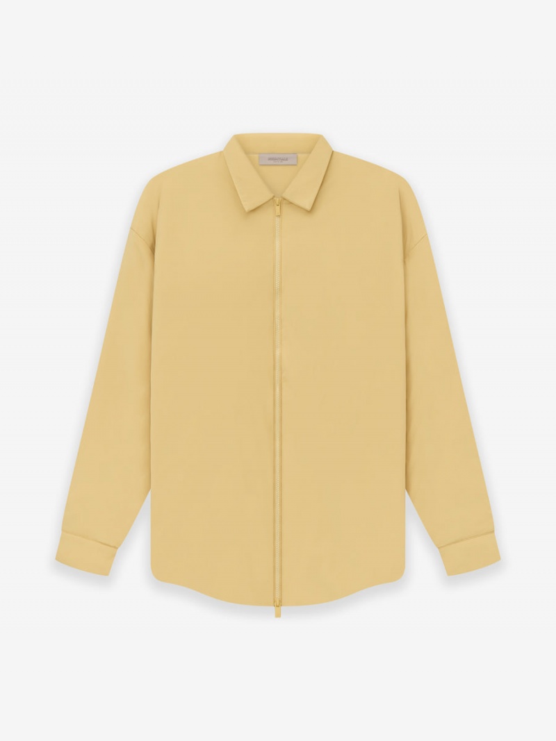 Fear Of God Filled Nylon Shirt Jacket Light Tuscan | FOG-SN593605