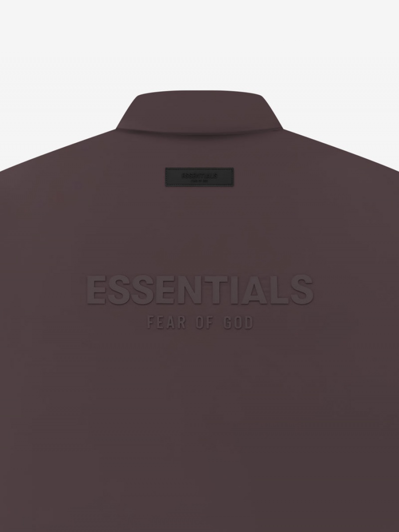 Fear Of God Filled Nylon Shirt Jacket Plum | FOG-SN593607