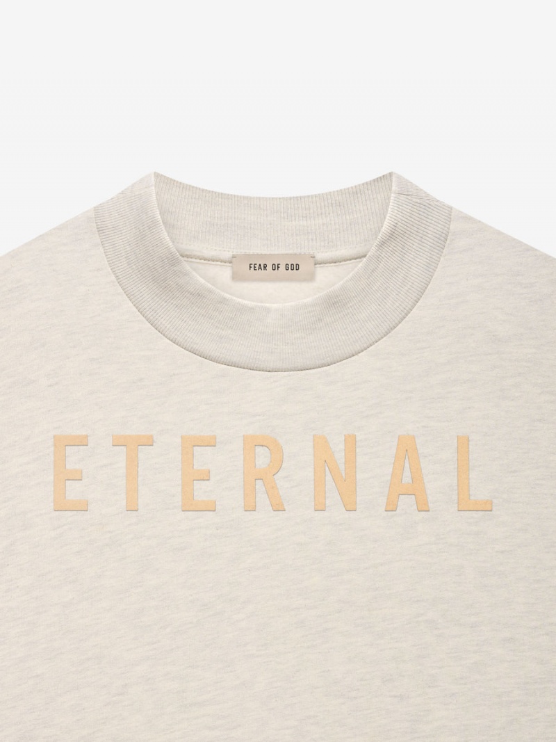 Fear Of God Fleece Crewneck Warm Heather Oatmeal | FOG-SN593346