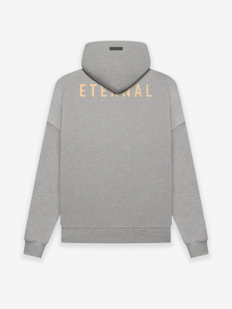 Fear Of God Fleece Hoodie Warm Heather Grey | FOG-SN593316