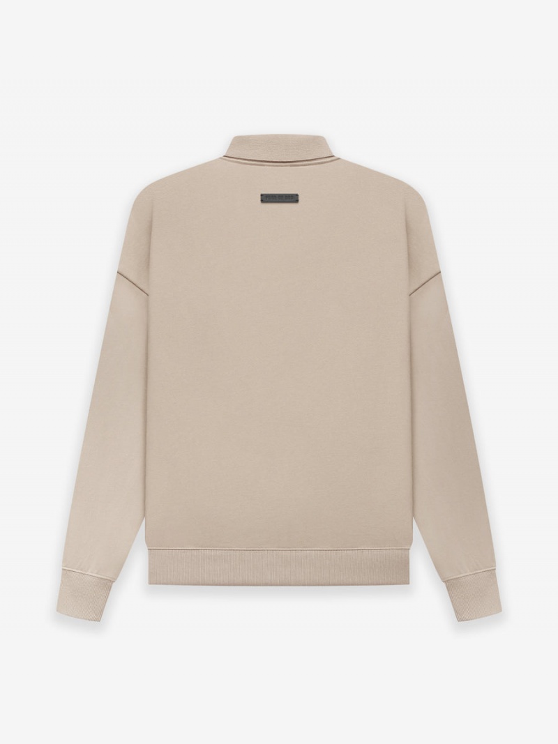 Fear Of God Fleece Polo Dusty Beige | FOG-SN593344